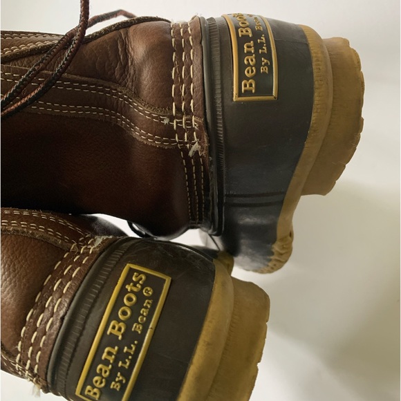 L.L. Bean Signature Shearling Tall Boots lace up 6 - Picture 7 of 8